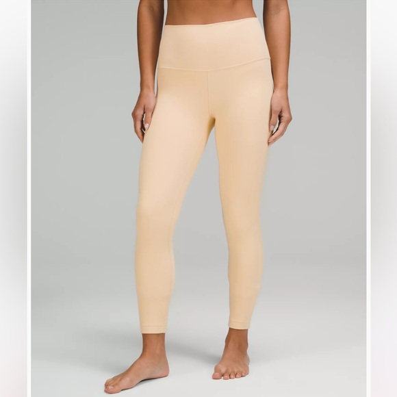 Lululemon Align™ High-Rise Pant 25" size 4 perfect condition. Color: Prosecco - Picture 2 of 11